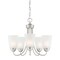 Designers Fountain Malone 5 Light Transitional Brushed Nickel with Frosted Glass Shades Chandelier For Dining Rooms D267M-5CH-BN - alternate 1